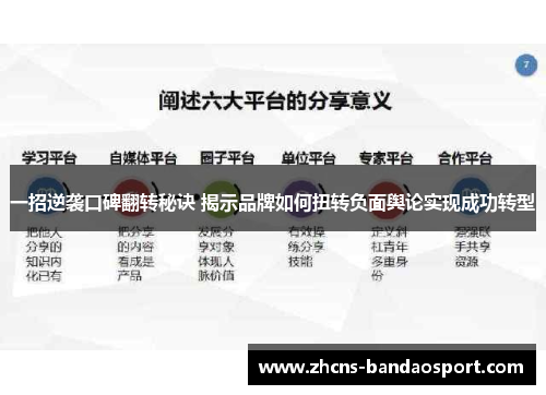 一招逆袭口碑翻转秘诀 揭示品牌如何扭转负面舆论实现成功转型